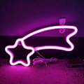 Miniatyrbild 2 av 3: Neonskyltar för Väggdekor, LED Neonljus för Sovrum, USB eller Batteridriven Meteor, Tonårspojkar, Spelrum, Bar, Födelsedag, Cool Dekor Estetisk Gåva