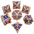 Miniatyrbild 1 av 3: Handgjorda Metall DND Tärningar för Rollspel | DnD Tärningsset | Dungeons and Dragons Tärningar | DnD Tärningsset för Julklapp | Metall Tärningsset