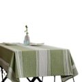 Miniatyrbild 1 av 4: Bordsduk, Sydd Bordsduk Tvättbar Randig Bordsduksblandning Rektangulär Dammtät Bordsöverdrag För Kök Matsal Vår, Sommar, Höst, Vinter