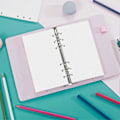 Miniatyrbild 5 av 5: A5 Refillpapper, 3-pack Refillpapper, Rutat, 6 Håls Refill Blankt Papper, Pärmfyllnadspapper 135 Ark 270 Sidor för 6-Rings Portfolio, A5