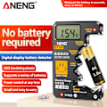 Miniatyrbild 2 av 5: ANENG BT189 Digital Batteritestare LCD-Display AA AAA 9V 1.5V 3V Knappcellsbatteri Kapacitetskontroll Lastanalysator