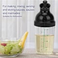 Miniatyrbild 4 av 5: 200ml Lättgreppad Salladsdressing Shaker, Läcksäker Behållare, Universal Såsblandare, med Skala Köksredskap, 5.5x17cm