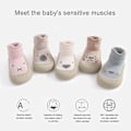 Miniatyrbild 2 av 5: Baby Toddler Barfota Golvstrumpor Anti Slip-on inomhus bomull Beige 25