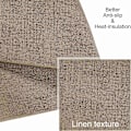 Miniatyrbild 4 av 5: Värmebeständiga Placemats i Konstläder för Matbord Set om 6, Vattentäta Torkbara Tvättbara PU Tab