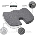 Miniatyrbild 5 av 5: Memory Foam Sittdyna Svart U-Form Grå