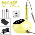 Miniatyrbild 1 av 5: 40000rpm Nagelborr Manikyr Maskin med HD Display Elektrisk Nagelborr Fräs Hög Hastighet N