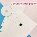 Miniatyrbild 2 av 5: A5 Refillpapper, 3-pack Refillpapper, Rutat, 6 Håls Refill Blankt Papper, Pärmfyllnadspapper 135 Ark 270 Sidor för 6-Rings Portfolio, A5