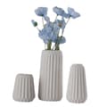 Vit keramikvas set om 3 - Modern minimalistisk bohemisk vas