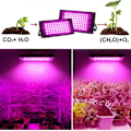 Miniatyrbild 2 av 5: LED Växtlampa Fullspektrum Panellampa för Inomhusväxter Blommor Mikrogrönt Suckulenter (100W)