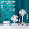 Miniatyrbild 2 av 5: Bordsfläkt USB Skrivbordsfläkt, Portabel Justerbar Hopfällbar Fläkt 3-nivå Skrivbordslampa Supertyst Personlig Fläkt m