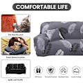 Miniatyrbild 4 av 5: Stretch Sofföverdrag 4-sits Universal Tryckt Sofföverdrag 1-delad Fåtölj Loveseat Sofföverdrag Möbelskydd