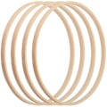 Miniatyrbild 1 av 5: 4 stycken träringar för pyssel, drömfångarringar bambu, träring 15 cm, träringar makramé, makraméringar, träramar