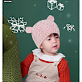 Miniatyrbild 2 av 4: Nyfödd Baby Vintermössa och Vantar Set Spädbarn Småbarn Varm Stickad Mössa och Vante Set för Pojkar Flickor Rosa, L