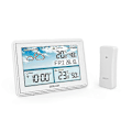 Miniatyrbild 2 av 5: Trådlös Digital Väderstation med Färg LCD-Display, Termometer, Hygrometer, Väderprognossensor, Frostpunkt, Kalender och Väckarklocka