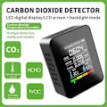 Miniatyrbild 5 av 5: 5 i 1 CO2 digital termometer fuktighetstestare koldioxid tvoc hcho luftkvalitetsmätare