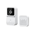 Miniatyrbild 1 av 5: Trådlös Fjärrkontroll Dörrklocka Intercom HD Mörkerseende Wifi Laddning Stöldskydds Dörrklocka