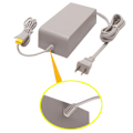 Miniatyrbild 4 av 5: För Nintendo Wii U Gamepad Vägg AC Strömförsörjning Laddningsadapter Kabel