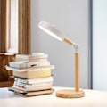 Miniatyrbild 4 av 5: Modern LED Bordslampa Rund Huvud Knappkontroll Ögonskydd Mjukt Ljus Lämplig För Läsrum Och Studio Samt Vardagsrum (gul)