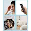 Miniatyrbild 5 av 5: Termometer för vuxna, kontaktfri panntermometer för barn, snabbavläsning med digital display - Svart