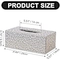 Miniatyrbild 2 av 2: Rektangulär Tissue Box Hållare i Läder