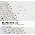 Miniatyrbild 4 av 5: 3-pack Prickade Anteckningsböcker A5 - Prickad Bullet Grid Journal Spiral (Blöder Inte Igenom) med 5 DIY-stenciler, 480 Sidor, Tjockt Papper 120 g/m² Tjockt Prickat Papper