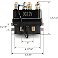 Miniatyrbild 5 av 5: 12V 250A Vinschrelä Magnetisk Brytare För Aut Utv 3000-5000Lbs Vinsch