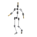 Miniatyrbild 1 av 5: Armaturkit - DIY Metall Dockfigur Skelett, Lätt att Montera, Animerad Karaktärsdesign, för Stop Motion Animation