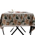 Miniatyrbild 1 av 4: Bordsduk, tryckt bordsduk, rektangulär skrynkelfri tvättbar bordsduk, slitstarkt blandat bordsöverdrag för kök, matsal, picknick, fester (78 tum)