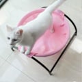 Miniatyrbild 5 av 5: Katt Hängmatta Säng, Andningsbar & Helt Tvättbar Fristående Kattsäng - Enkel Montering Husdjurssäng för Katt/Liten Hund Användbar Inomhus Utomhus, Pin