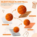 Miniatyrbild 4 av 4: Tyst Basketboll, Tyst Basketboll för Barn, Högdensitets Skum Träningsbasketboll, för Inomhus, Utomhuslek, (NO.5, Grön)