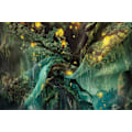 Miniatyrbild 4 av 5: Livets Träd Väggbonad, Psykedelisk Tapet Vattenfall Under Forntida Träd Tapeter, Fairy Väggbonad Dekoration Hängande Filt för Sovrum L