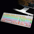 Miniatyrbild 5 av 5: 104 Tangenter Aluminiumlegering Maskin Mekaniskt Retro Skrivmaskin Tangentbord