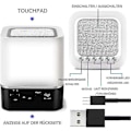 Miniatyrbild 4 av 4: Bluetooth Högtalare Väckarklocka 5 I 1 Led Touch Dimbar Väckarklocka Digital Mp3-spelare, Högtalare