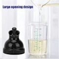 Miniatyrbild 2 av 5: 200ml Lättgreppad Salladsdressing Shaker, Läcksäker Behållare, Universal Såsblandare, med Skala Köksredskap, 5.5x17cm