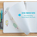 Miniatyrbild 3 av 5: 3-pack Prickade Anteckningsböcker A5 - Prickad Bullet Grid Journal Spiral (Blöder Inte Igenom) med 5 DIY-stenciler, 480 Sidor, Tjockt Papper 120 g/m² Tjockt Prickat Papper