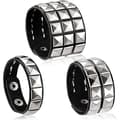 3 st 80-tals lädernitade punkarmband nitarmband för mig, A