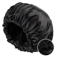 Satin Sleep Cap - Black, AB