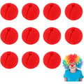 12-pack Red Foam Clown Noses, Funny Cosplay Noses for Comic Costumes A,SE
