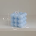 Miniatyrbild 1 av 8: Aromaterapiljus i bubbelkubform, handgjort, används för aromaterapi, sojavax, heminredning, födelsedags- och bröllopsfestljus blue