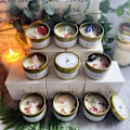 Miniatyrbild 3 av 8: Rökfritt Aromaterapi Sojavaxljus Heminredning, Används Efter Aromaterapi, Kristallsalt, Stenblomma silvery Vanilla