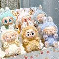 Miniatyrbild 1 av 6: Blind Box Popmart Labubu Monster Lisa Seme Heart Macarrr Vinyl Base Series Modeleksak Dekoration Födelsedagspresent Second generation complete set of 6