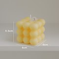 Miniatyrbild 1 av 8: Aromaterapiljus i bubbelkubform, handgjort, används för aromaterapi, sojavax, heminredning, födelsedags- och bröllopsfestljus red