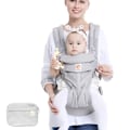 Miniatyrbild 6 av 6: Egobaby bärsjal, fram- och bakåtvänd, multifunktionell, för alla årstider Omni Mesh Grey Brown