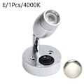 Miniatyrbilde 1 av 4: LED Spot Leselys DC12V 6000K Varm Hvit RV Sengelampe Båtlampe Vegg Camp Tilhenger Hjem Caravan Belysning Båt Interiør sliver 4000K