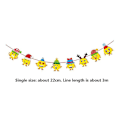 Miniatyrbild 2 av 5: 3/4/5 Pieces Christmas Banners Flags Paper Hanging Bunting Garl 4 3PCS
