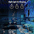 Miniatyrbilde 5 av 5: Galaxy Projektor, Stjernelys Projektor LED Lys Soverom Med Bluetooth