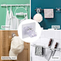 Miniatyrbild 3 av 4: Curtain Rod Bracket No Drilling, 8 Pcs Adhesive Curtain Rod Hooks