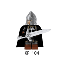 Miniatyrbild 3 av 4: 4pcs Lord Of The Ring Building Blocks Steel Duo Gun Infantry Archer Sword Infantry Minifigures Inserting Toy Building Blocks