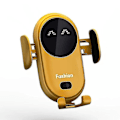 Miniatyrbilde 2 av 5: Smart bil trådløs lader mobiltelefonholder automatisk sensor bilholder Yellow