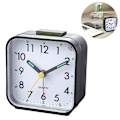 Miniatyrbild 2 av 4: Silent Analog Alarm Clock Non Ticking, Gentle Wake, Beep Sounds, Increasing Volume, Battery Operated Snooze And Light Functions, Easy Set Black